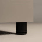 Modern White Wooden Nightstand With Drawers