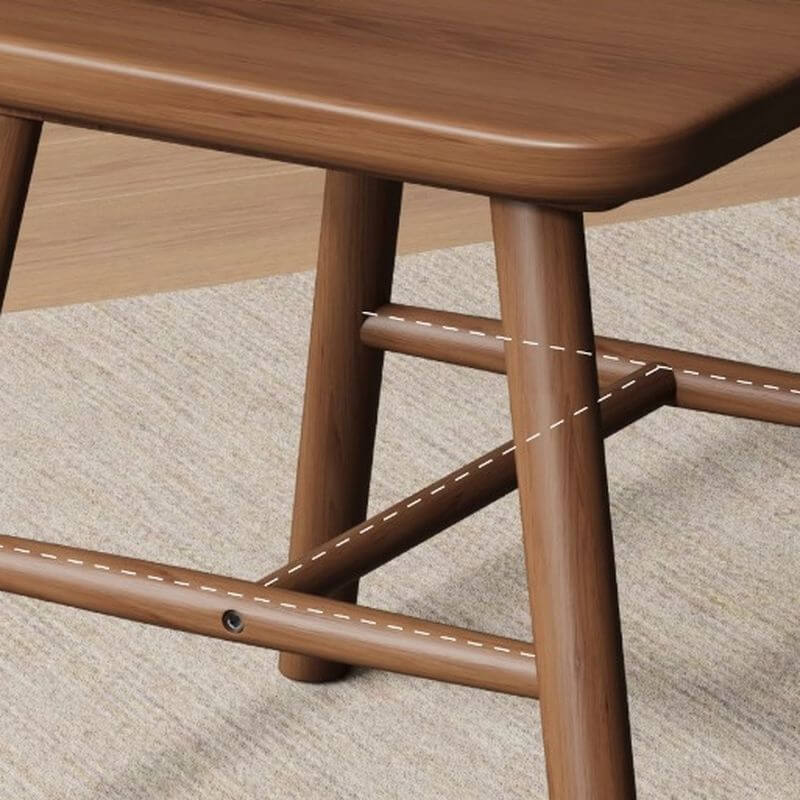 Modern Windsor Back Solid Wood Side Chair – Armless Dining & Accent Seating