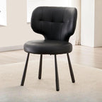 Modern Wingback Side Chair Set with Braided Rope Detail