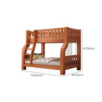 Modern Wood Bunk Bed with Ladder and Storage Features Dimensions
