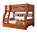 Modern Wood Bunk Bed with Ladder for Kids - Stylish & Functional