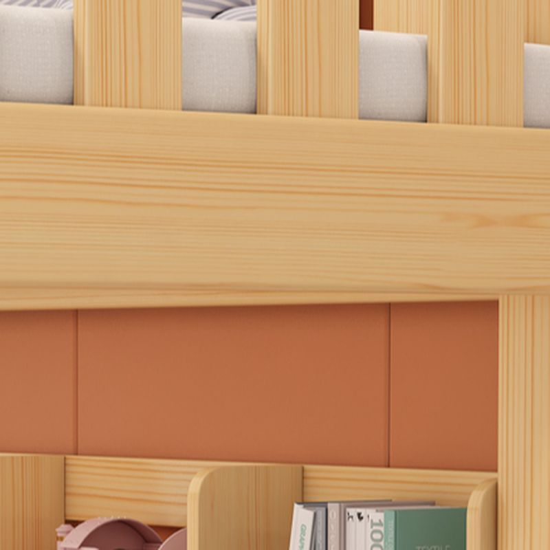 Modern Wood Bunk Bed with Ladder for Kids - Stylish & Functional サブ画像