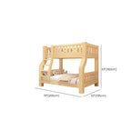 Modern Wood Bunk Bed with Ladder for Kids - Stylish & Functional Dimensions