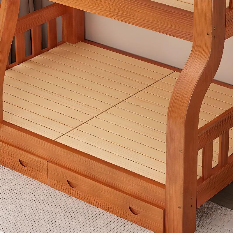 Modern Wood Bunk Bed with Ladder - Versatile Space-Saving Solution