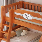 Modern Wood Bunk Bed with Ladder - Versatile Space-Saving Solution
