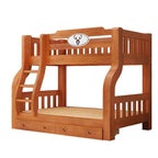 Modern Wood Bunk Bed with Ladder - Versatile Space-Saving Solution