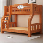 Modern Wood Bunk Bed with Ladder - Versatile Space-Saving Solution