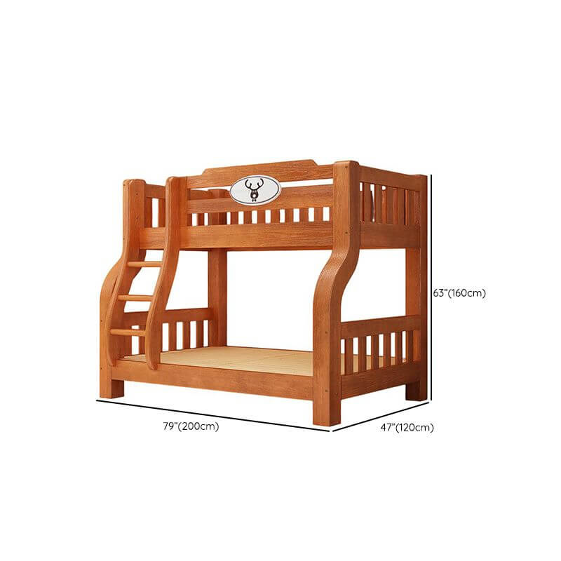 Modern Wood Bunk Bed with Ladder - Versatile Space-Saving Solution Dimensions