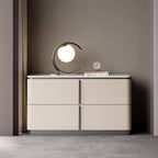 Modern Wood Drawer Storage Nightstand with Stone Top Main Product Image