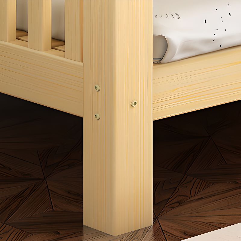 Modern Wood Kids Bed with Bookcase and Ladder