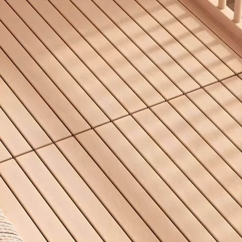 Modern Wood Kids Bed with Guardrails - Natural Finish