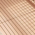 Modern Wood Kids Bed with Guardrails - Natural Finish