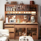 Modern Wood Kitchen Storage Cabinet With Drawers Main Product Image