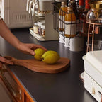 Modern Wood Kitchen Storage Cabinet with Stone Top
