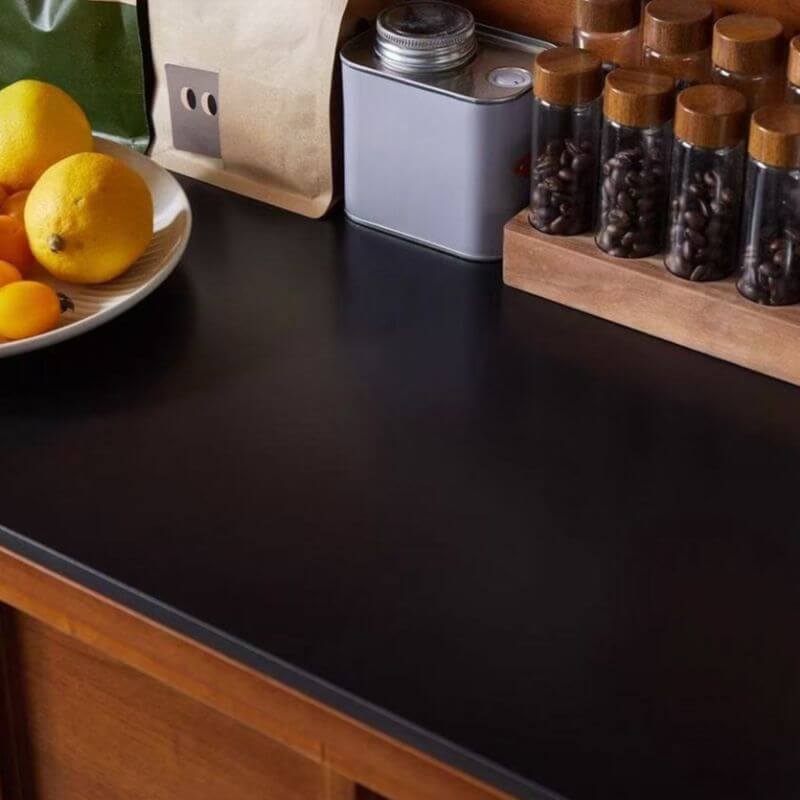 Modern Wood Kitchen Storage Cabinet with Stone Top