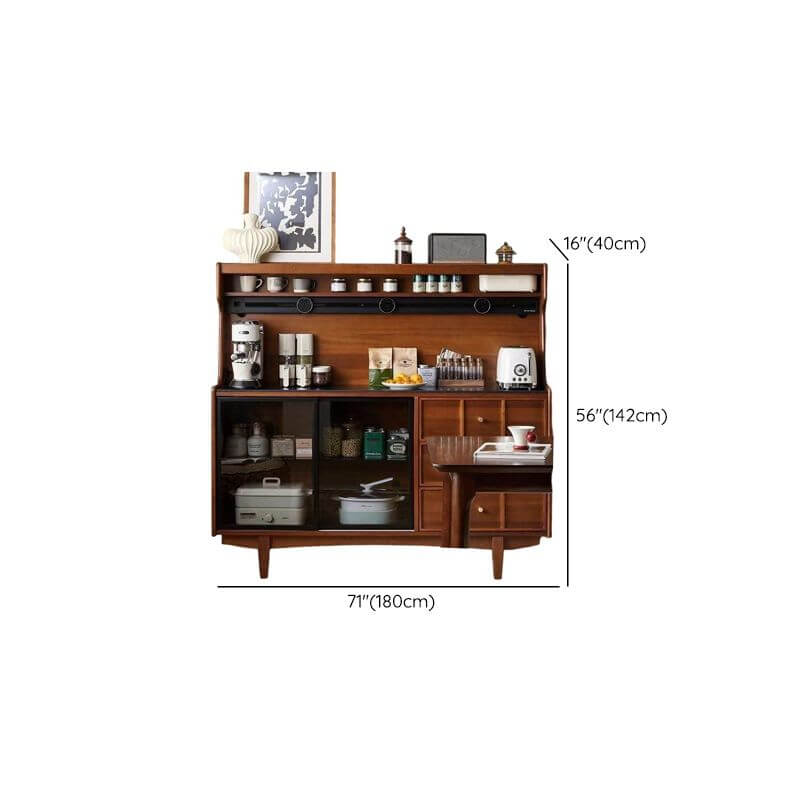 Modern Wood Kitchen Storage Cabinet with Stone Top Dimensions