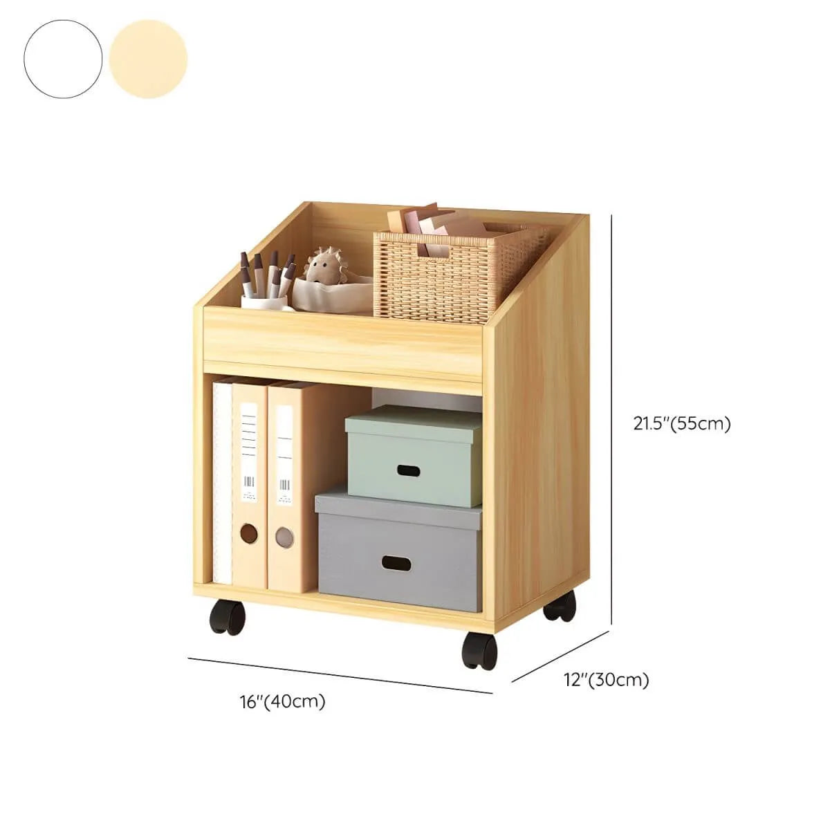 Modern Wood Office Storage Cabinet With Open Shelf And Drawers Dimensions