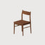 Modern Wood Side Chair with Open-Back Design and Foot Pads