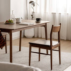 Modern Wood Side Chair with Open-Back Design and Foot Pads Main Product Image