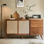 Modern Wood Sideboard/Credenza with Unique Woven Doors Main Product Image