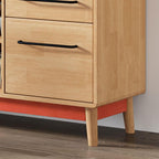 Modern Wood Sideboard with Open Shelving and Integrated Storage