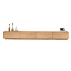 Modern Wood TV Stand with Drawers – Low Profile Media Console