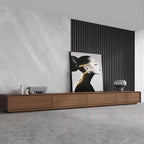 Modern Wood TV Stand with Drawers – Low Profile Media Console