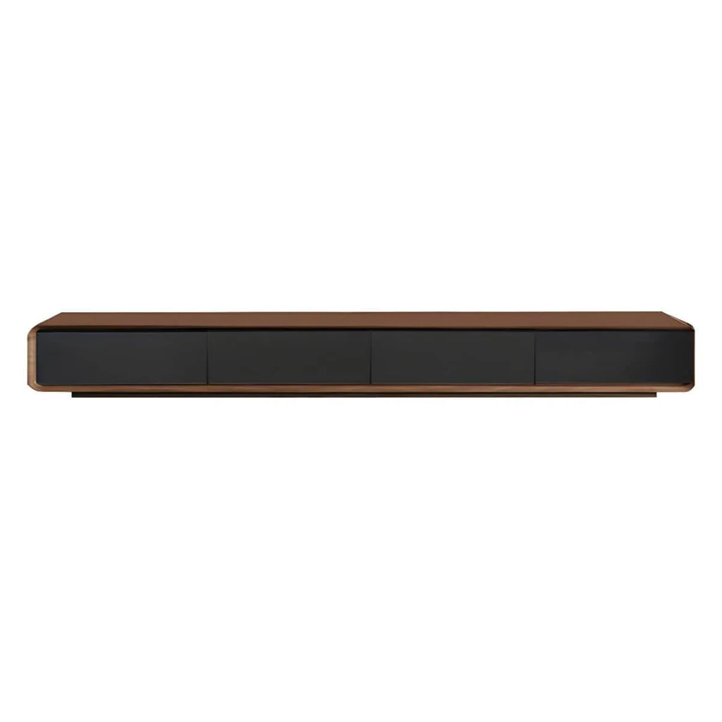 Modern Wood TV Stand with Drawers – Low Profile Media Console