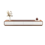 Modern Wood TV Stand with Drawers – Low Profile Media Console