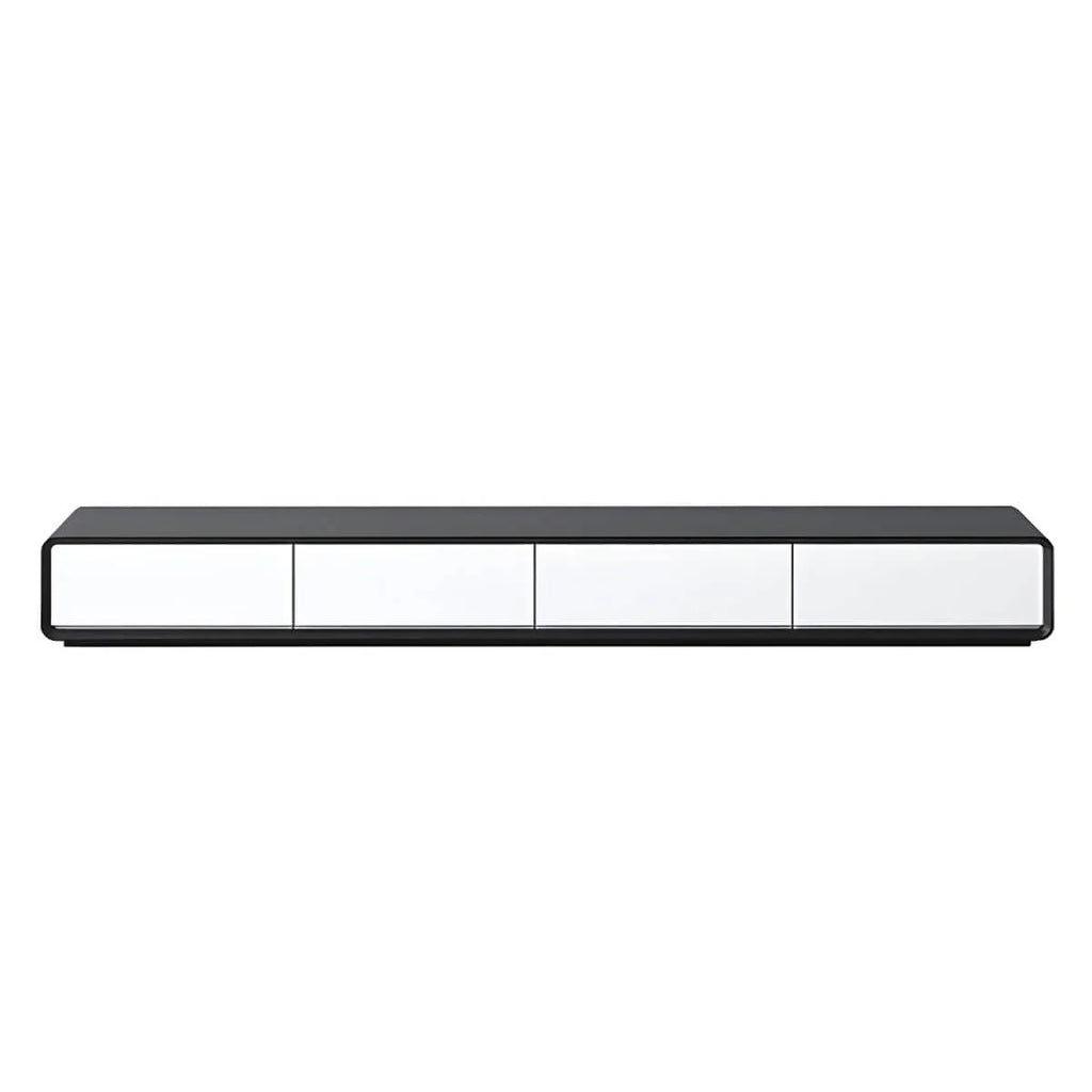 Modern Wood TV Stand with Drawers – Low Profile Media Console