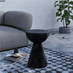 Modern Wood Utility Stools in Black & Natural – Solid Pine Accent Seating