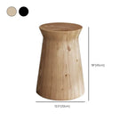 Modern Wood Utility Stools in Black & Natural – Solid Pine Accent Seating Dimensions
