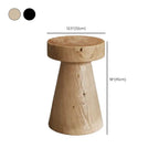 Modern Wood Utility Stools in Black & Natural – Solid Pine Accent Seating Dimensions