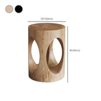 Modern Wood Utility Stools in Black & Natural – Solid Pine Accent Seating Dimensions