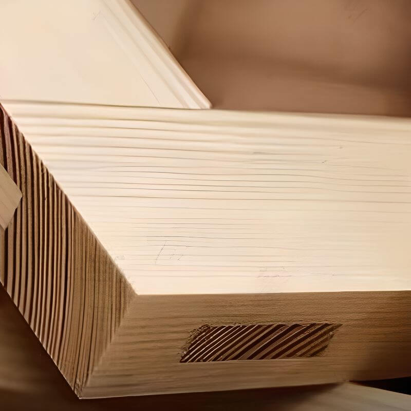 Modern Wood Writing Desk - White & Green Finish