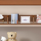 Modern Wooden Bunk Bed with Ladder, Guardrails & Two Mattresses