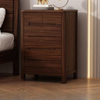 Modern Wooden Drawer Storage Cabinet in Dark Brown