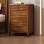 Modern Wooden Drawer Storage Cabinet in Dark Brown