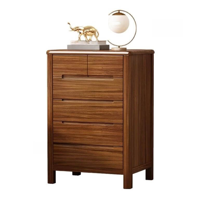Modern Wooden Drawer Storage Cabinet in Dark Brown Main Product Image Main image