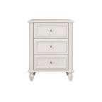 Modern Wooden Drawer Storage Nightstand - Black & White