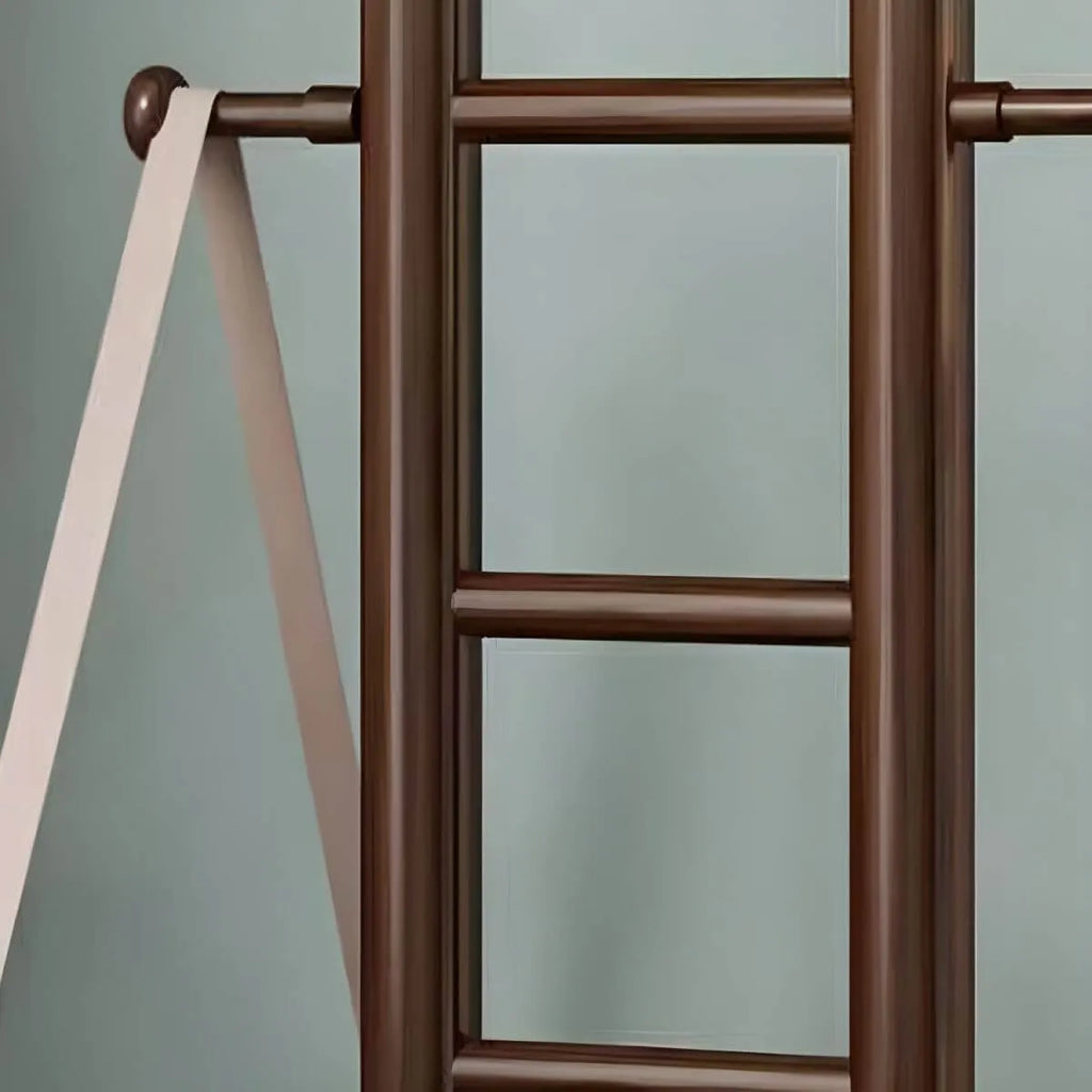 Modern Wooden Hall Tree with Curved Silhouette and Integrated Hooks