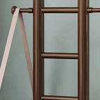 Modern Wooden Hall Tree with Curved Silhouette and Integrated Hooks