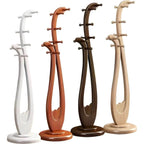 Modern Wooden Hall Tree with Curved Silhouette and Integrated Hooks