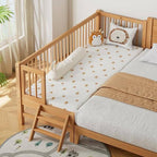 Modern Wooden Kids Bed with Safety Guardrails and Spacious Design Main Product Image