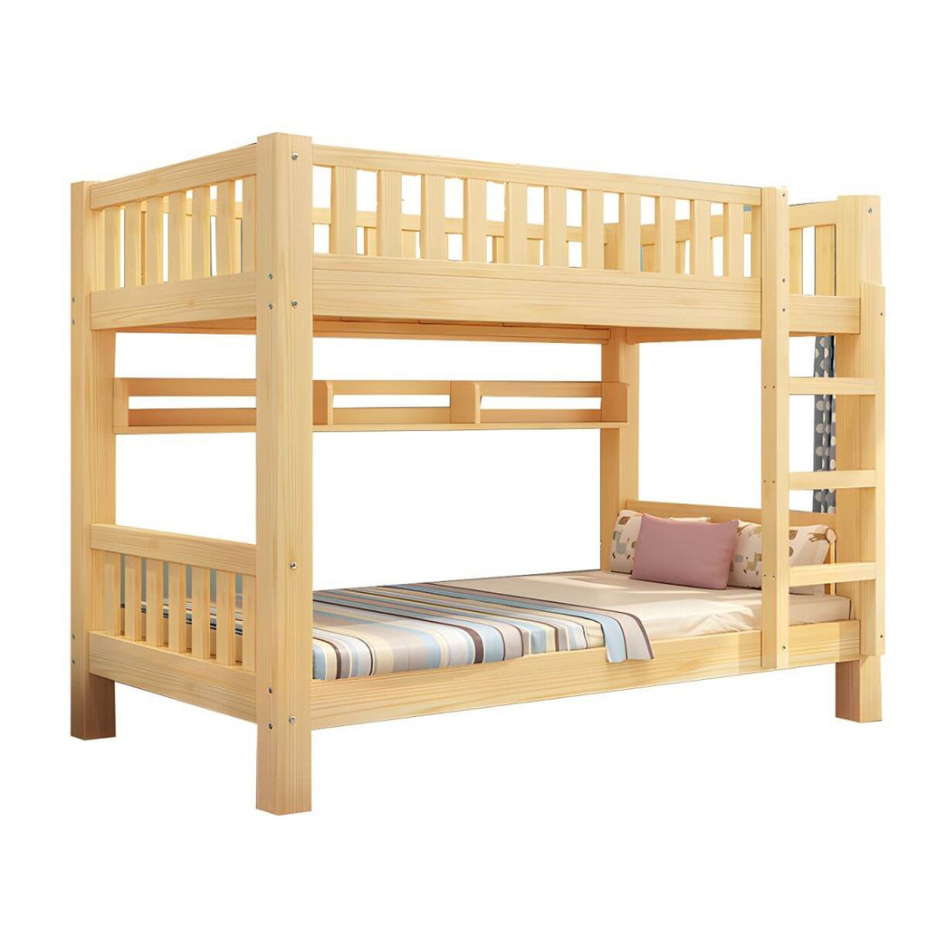 Modern Wooden Kids Bed with Storage and Headboard