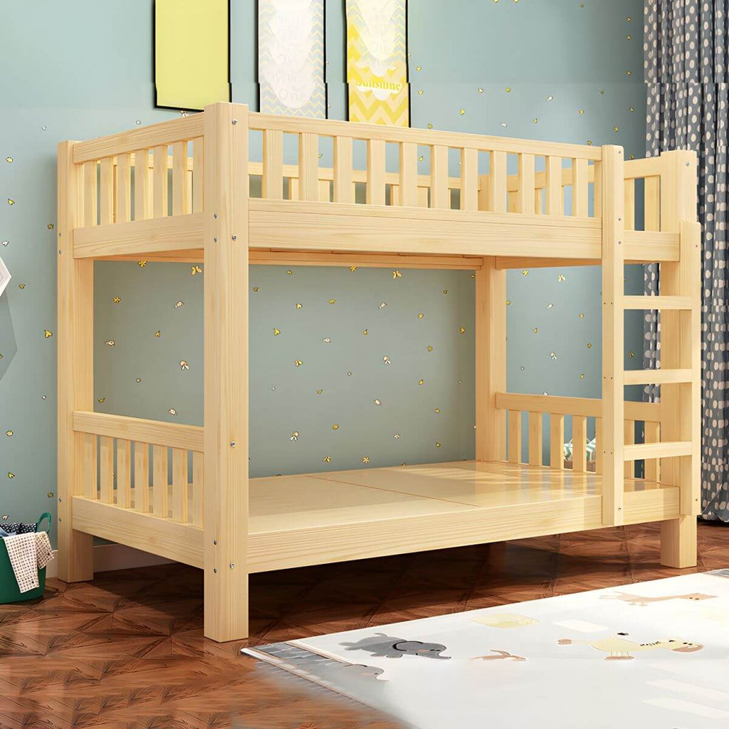 Modern Wooden Kids Bed with Storage and Headboard