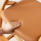 Modern Wooden-Topped Toddler Chair with Soft Upholstered Seat