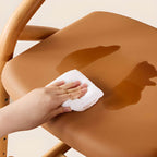 Modern Wooden-Topped Toddler Chair with Soft Upholstered Seat