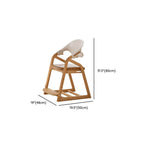 Modern Wooden-Topped Toddler Chair with Soft Upholstered Seat Dimensions