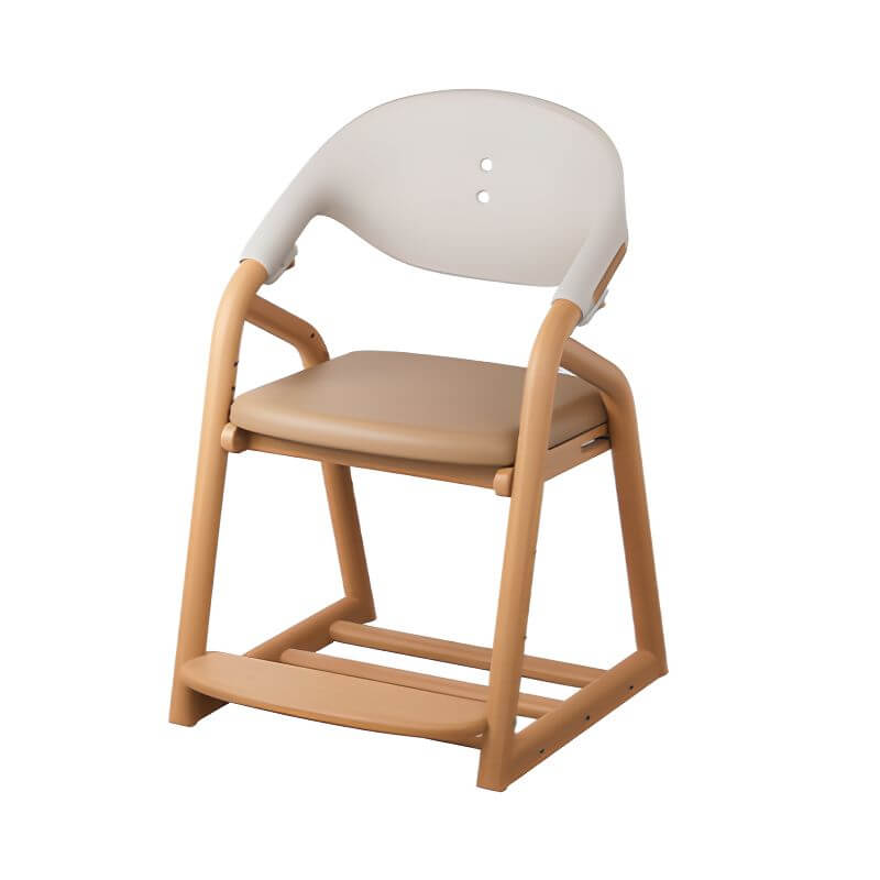 Modern Wooden-Topped Toddler Chair with Soft Upholstered Seat Main Product Image